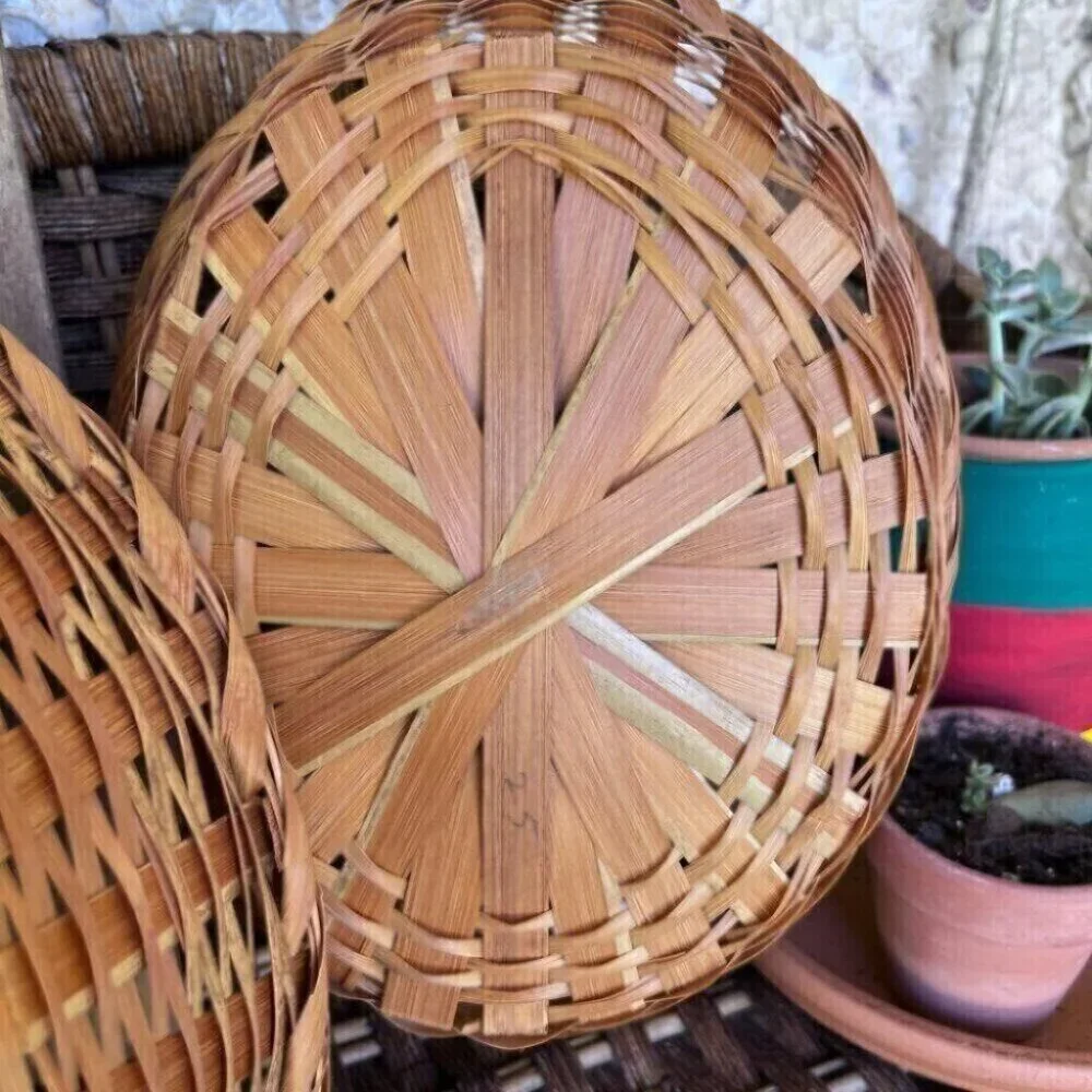 Two Vintage Oval Baskets